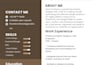 design professional resume or CV template
